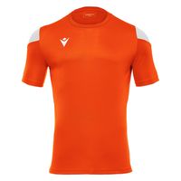 macron(マクロン) サッカー 半袖シャツ POLIS ショートスリーブゲームシャツ 5081 オレンジ/ホワイト 3XS 1枚（直送品）