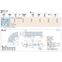 オークラ輸送機 ローラーコンベヤ KR50037X2000 1P（直送品）