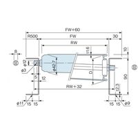 オークラ輸送機 スチールローラー単体 CTR390NーA 1P（直送品）