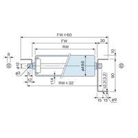 オークラ輸送機 スチールローラー単体 LR490NーN 1セット(5P)（直送品）