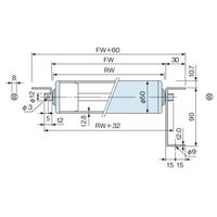 オークラ輸送機 樹脂ローラー単体 BLS620NーN 1セット(2P)（直送品）