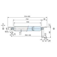 オークラ輸送機 ステンレスローラー単体 KS390NーN 1セット(3P)（直送品）