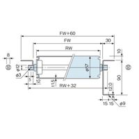 オークラ輸送機 ステンレスローラー単体 SRS690NーN 1P（直送品）