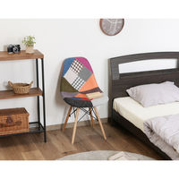 不二貿易 イームズ パッチワークシェルチェア マルチカラー（ミックス） 70586 1脚（直送品）