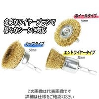 藤原産業 EーValue 六角軸ワイヤーブラシセット 3PCS 1セット(2個)（直送品）