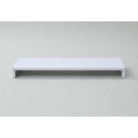 YAMAZEN  木製 デスク上スタンド 机上台 モニター台 幅800×奥行250×高さ80mm  オフホワイト  MDTS-8025(OW)（直送品）