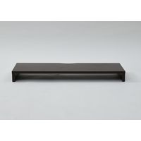 YAMAZEN  木製 デスク上スタンド 机上台 モニター台 幅800×奥行250×高さ80mm  ココアブラウン  MDTS-8025(CCB)（直送品）