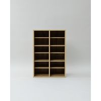 YAMAZEN シューズキャビネット CSCN-8560(OAK3D) 1台（直送品）