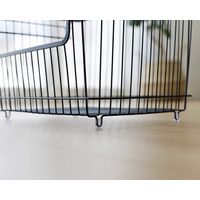 YAMAZEN ワイヤーバスケット L ブラック DWB-L(BK)* 1個