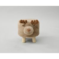 YAMAZEN アニマルスツールミニ トナカイ ASM-2828(RD) 1脚（直送品）