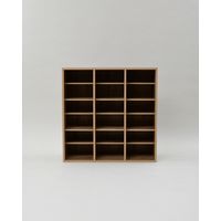 YAMAZEN シューズキャビネット CSCN-8585(OAK3D) 1台（直送品）