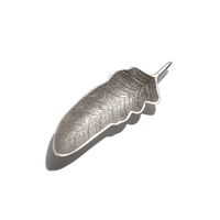 東京かんかん アクセサリートレイ ブラスフェザープレート シルバー 391498 1個（直送品）