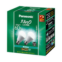 パナソニック LED電球 一般電球タイプ E26口金 60形 昼白色 広配光タイプ 2個入 LDA7NGK62T 1パック