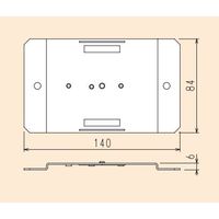 エスコ [EA538PMー1・ー21用] 取付台(ねじ付) EA538PM-112 1セット(20個)（直送品）