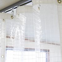 上村産業 防炎糸入り透明ビニールカーテン 0.3mm厚 c-030-720-400 1枚（直送品）