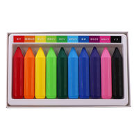 サクラクレパス 手がよごれない はじめてのクーピー10 FYL10 1セット(1個×3)