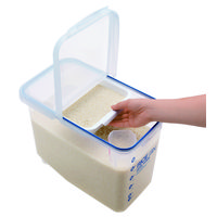 アスベル フタ付 密閉米びつ12Kg(パッキン付) 7506 1セット(3個)（直送品）