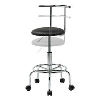 サンワサプライ カウンターチェア ブラック SNC-RD8BK 1脚  足置き用リング・背もたれ付き キャスター・アジャスター両方付き（直送品）