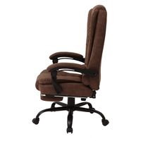 【軒先渡し】ヤマソロ ペザンテ リクライニングオフィスチェアー ブラウン 42-363 1脚（直送品）