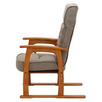 【軒先渡し】ヤマソロ 蓮 高座椅子安定型 ブラウン 83-782 1脚（直送品）