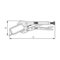 TONE グリッププライヤセット(溶接用) VPW-2502S 1セット(3セット)（直送品）