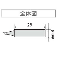 太洋電機産業 替こて先 PXー280用 PX-28RT-5D 1セット(4P)（直送品）