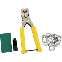 藤原産業 SK11 両面ハトメパンチ 12mm NO.3050MT 1セット(2個)（直送品）