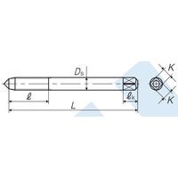 彌満和製作所 軽合金用超硬ハンドタップ N-CT-LA B M6X1 P3 ナカ 1本（直送品）