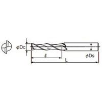 不二越 スーパーハード ロング2枚刃 SL2SE 40 SL2SE40 1本（直送品）