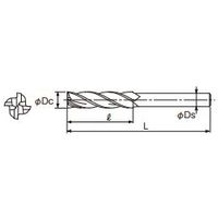 不二越 スーパーハード レギュラ シャンク ロング 4枚刃 RSL4SE 18 RSL4SE18 1本（直送品）