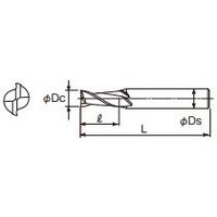 不二越 ナタック 2枚刃 2NAC 16.6 2NAC16.6 1本（直送品）