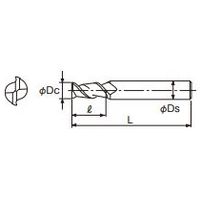 不二越 DLC ハイスミル 2DLCHE 18.0 2DLCHE18 1本（直送品）