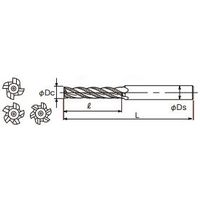 不二越 ラフィング エンドミル ロング LRE 45 LRE45 1本（直送品）