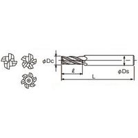 不二越 AG ミル ラフィング レギュラ レングス ショート AGRERS 9 AGRERS9 1本（直送品）