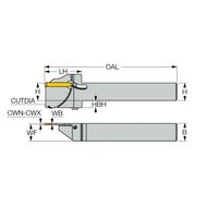 イスカル DGホルダー DGTR25Bー2XLーD60 1本（直送品）