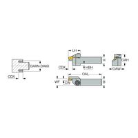 イスカル HFホルダー HGHR20ー3ー3093(2599220 HGHR20-3-3093 1本（直送品）