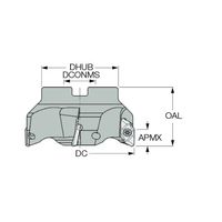 イスカル フェースミル HM90FALーD050ー22ー16 1台（直送品）