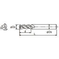不二越 G スタンダード エンドミル 3枚刃 3GE 19 3GE19 1本（直送品）