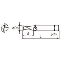 不二越 G スタンダード エンドミル 2枚刃 2GE 45*32 2GE45 1本（直送品）
