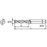 不二越 G ロング エンドミル 2枚刃 SL2GE 19 SL2GE19 1本（直送品）