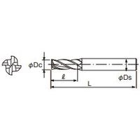 不二越 SGーFAX エンドミル 4枚刃 4SGE 18 4SGE18 1本（直送品）