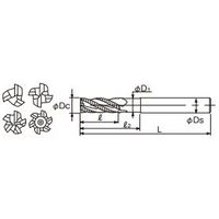 不二越 SGーFAX ラフィング エンドミル ショート SGFRE 24 SGFRE24 1本（直送品）