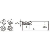 不二越 SGーFAX ラフィング エンドミル ラージ ピッチ ミディアム SGLREM 8 SGLREM8 1本（直送品）