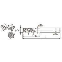 不二越 SGーFAX ラフィング エンドミル ロングシャンク SX形/SLX形 SGFREU 25 SGFREU25 1本（直送品）