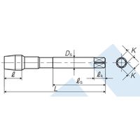 彌満和製作所 深穴用ショートポイントタップ S-PO B M16X2 P4 1本（直送品）