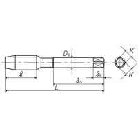 彌満和製作所 難削材用ポイントタップ EH-PO B M16X2 P5 1本（直送品）