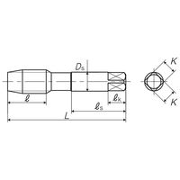 彌満和製作所 ハンドタップ 左ねじ用 HT LH B M24X3 P4 NO2 1本（直送品）