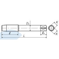 彌満和製作所 超高硬度鋼用超硬ハンドタップ UH-CT B M12X1.75 P4 1本（直送品）