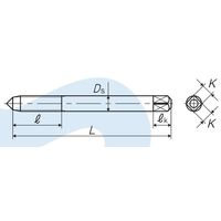 彌満和製作所 鋳鉄用超硬ハンドタップ N-CT-FC A M6X1 P3 ナカ 1本（直送品）