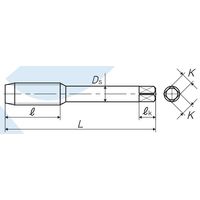 彌満和製作所 鋳鉄用超硬ハンドタップ N-CT-FC B M16X2.0 P4 アゲ 1本（直送品）